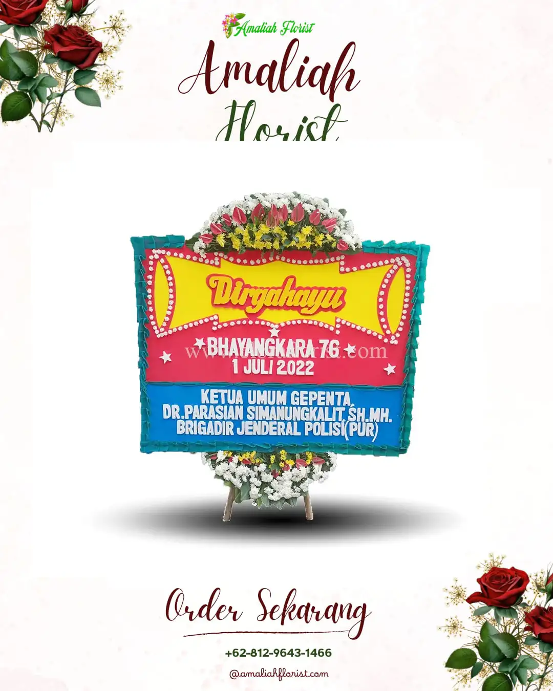 Papan Bunga HUT Ulang Tahun Sukolilo